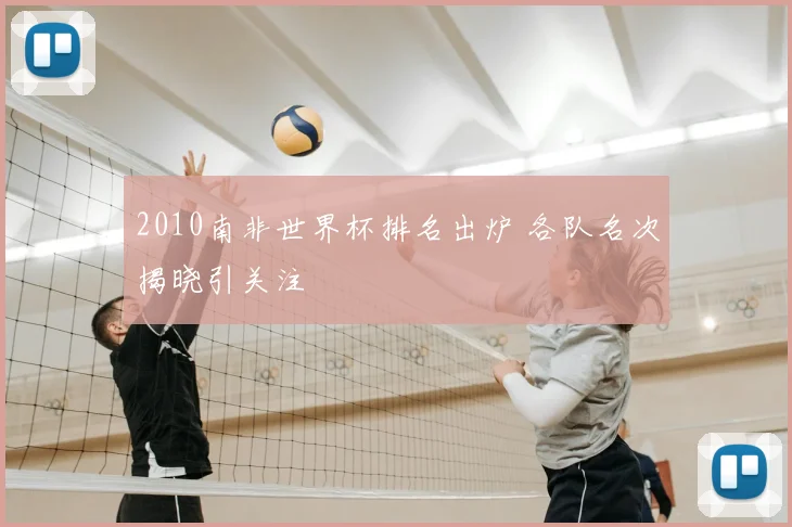 2010南非世界杯排名出炉 各队名次揭晓引关注